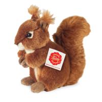 Knuffeldier Eekhoorn - zachte pluche stof - premium kwaliteit knuffels - rood - 17 cm