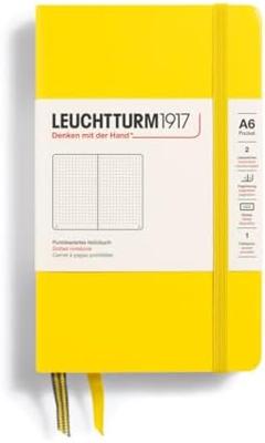 Leuchtturm Lemon, Pocket (A6), 187 p., dotted