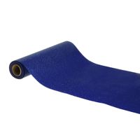 Tafelloper op rol - donker blauwe glitter - 30 x 500 cm - polyester - thumbnail