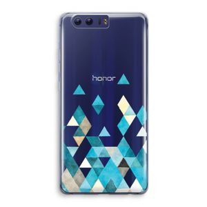 Gekleurde driehoekjes blauw: Honor 9 Transparant Hoesje