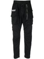 DSQUARED2 pantalon fuselé à patch logo - Noir