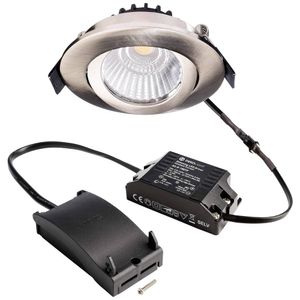 Deko Light 565384 Dione LED-inbouwlamp Energielabel: F (A - G) LED LED vast ingebouwd 8.50 W Nikkel