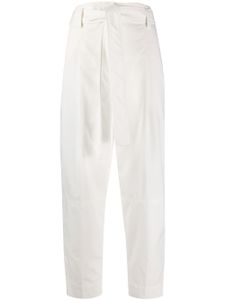 3.1 Phillip Lim pantalon crop à revers retroussé - Blanc