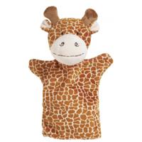 Nature Planet handpop Giraffe - 23 cm - poppen theater - dieren knuffels - thumbnail