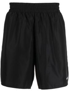 Jil Sander short à taille élastiquée - Noir