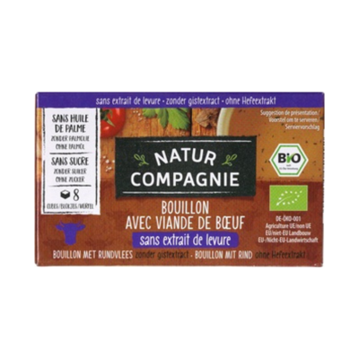 Natur Compagnie Runderbouillonblokjes gistvrij - 80 gram