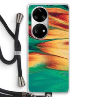 Green Inferno: Huawei P50 Pro Transparant Hoesje met koord