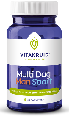 Vitakruid Multi Dag Man Sport 100% Vegan 30