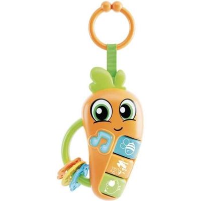 Wortel - Elektronische rammelaar - CAROTINA BABY - Melodieën en dierengeluiden, bijtringen