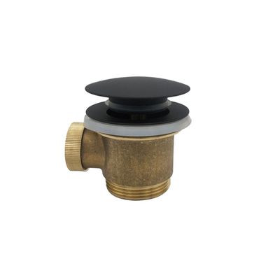 Wiesbaden Losse Clickwaste Luxe Compleet 5/4 tbv Vrijstaand Bad Mat Zwart