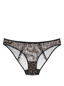 Marlies Dekkers culotte Vixen en mesh - Marron