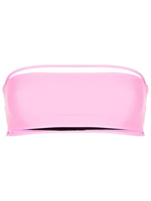 Gloria Coelho haut de bikini bandeau à sangles - Rose