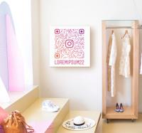 Aanpasbare instagram QR code canvas