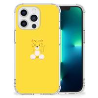 Apple iPhone 13 Pro Stevig | Bumper Hoesje | Baby Leopard