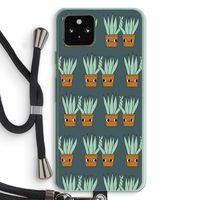 Sansevieria: Pixel 5a 5G Transparant Hoesje met koord Sansevieria: Pixel 5a 5G Transparant Hoesje met koord