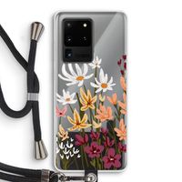 Painted wildflowers: Samsung Galaxy S20 Ultra Transparant Hoesje met koord