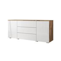 Meubella Dressoir Pure - Wit - Eiken - 150 cm - thumbnail