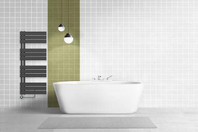 Belrad - Elektrische Handdoekradiator met Linkse Aansluiting - 755 Watt - 1600x500 mm - Mat zwart