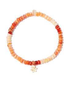 Sydney Evan bracelet Daisy en or 14ct orné d'opale