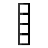 Jung afdekraam 4-voudig zwart LS 984 SW