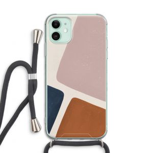 Geo #2: iPhone 11 Transparant Hoesje met koord