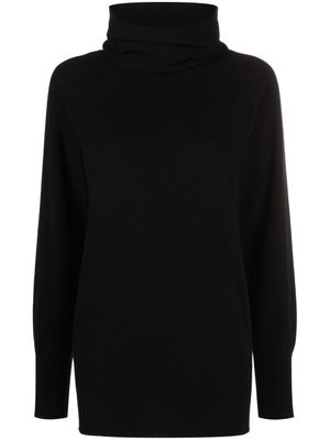 Malo pull en cachemire à col roulé - Noir