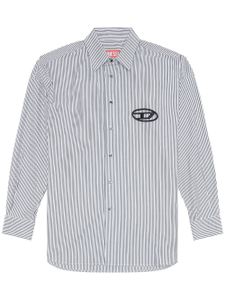 Diesel S-Douber logo-embroidered shirt - Noir