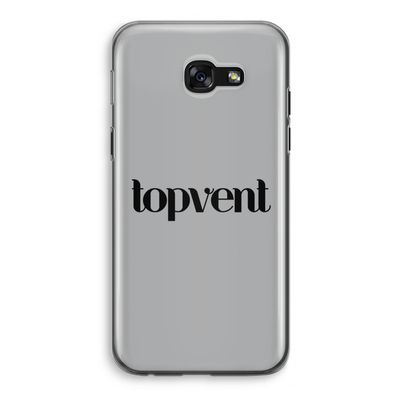 Topvent Grijs Zwart: Samsung Galaxy A5 (2017) Transparant Hoesje