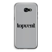 Topvent Grijs Zwart: Samsung Galaxy A5 (2017) Transparant Hoesje