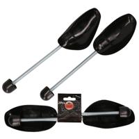 Storage Solutions schoenspanners - 4x stuks - zwart - metalen veer - kunststof - maat 37 tot 48