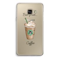 But first coffee: Samsung A3 (2017) Transparant Hoesje