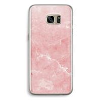 Roze marmer: Samsung Galaxy S7 Edge Transparant Hoesje