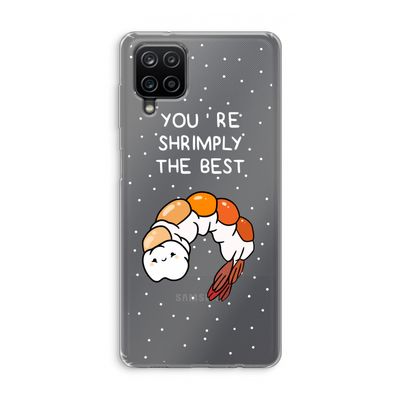 You're Shrimply The Best: Samsung Galaxy A12 Transparant Hoesje