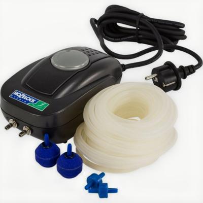 HoZelock Luchtpomp Set 320 l/u - Zuurstofvoorziening Vijver met 10m Slang en 2 Luchtstenen