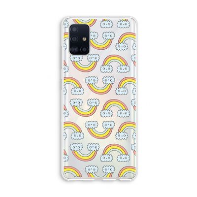Regenboog: Galaxy A51 4G Transparant Hoesje