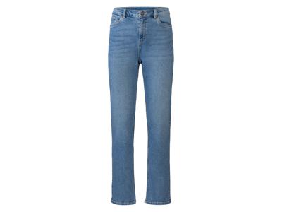 esmara Dames jeans straight-fit (34, Blauw)