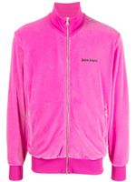 Palm Angels veste bomber en velours à logo brodé - Rose Palm Angels veste bomber en velours à logo brodé - Rose
