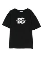 Dolce & Gabbana Kids t-shirt en coton à logo - Noir - thumbnail