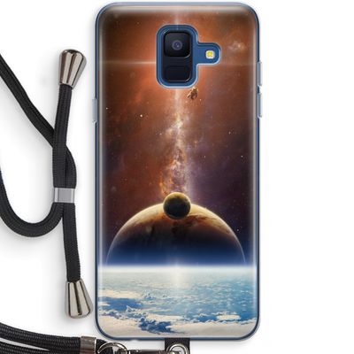 Omicron 2019: Samsung Galaxy A6 (2018) Transparant Hoesje met koord