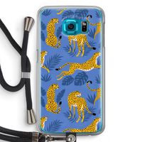 Luipaard: Samsung Galaxy S6 Transparant Hoesje met koord