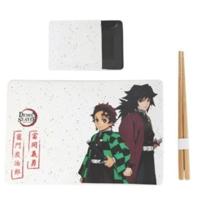 Demon Slayer Ceramic Sushi Set with Chopsticks Tanjiro & Giyu Demon Slayer Ceramic Sushi Set with Chopsticks Tanjiro & Giyu