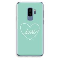 Best heart pastel: Samsung Galaxy S9 Plus Transparant Hoesje - thumbnail
