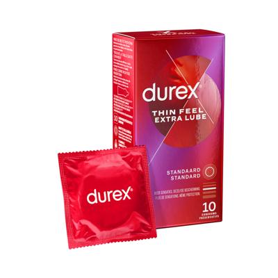 Durex Dunne Gevoel Extra Lube - Condooms - 10 Stuks