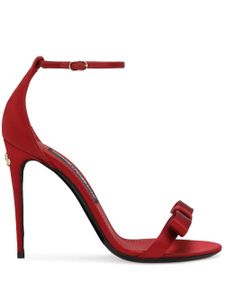 Dolce & Gabbana sandales Keira 105 mm en satin - Rouge