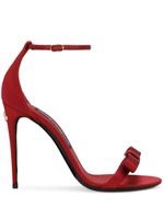 Dolce & Gabbana sandales Keira 105 mm en satin - Rouge - thumbnail