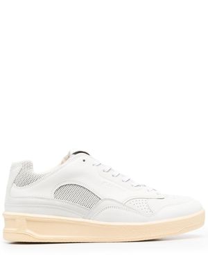 Jil Sander baskets à empiècements - Blanc
