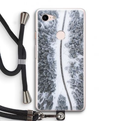 Snøfall: Pixel 3 Transparant Hoesje met koord