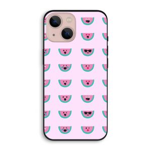 Smiley watermeloenprint: iPhone 13 Biologisch afbreekbaar hoesje