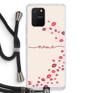 Kusjes: Samsung Galaxy S10 Lite Transparant Hoesje met koord