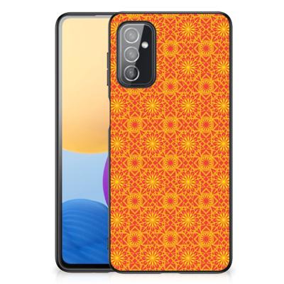 Samsung Galaxy M52 Back Case Batik Oranje